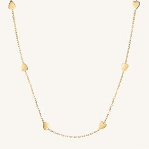 Mejuri Heart Station Necklace